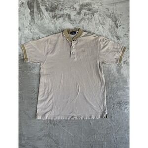 Disney Cast Member Exclusive Collection Beige Preppy Polo Shirt Mens M